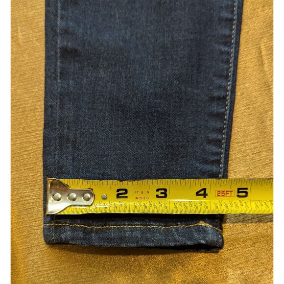 Banana Republic Premium Denim High-Rise Skinny Jeans Dark Wash 28x27, stretchy - Picture 6 of 6